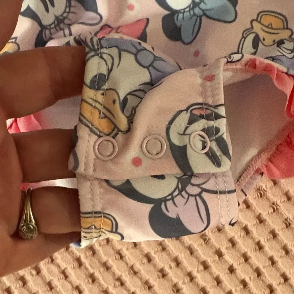 NWT 2 Disney Infant Pink Minnie Mouse Bathing Suits Size 9 months